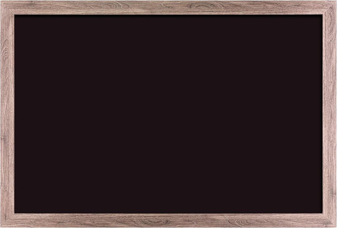 U Brands Magnetic Chalkboard, 24" x 36", Rustic Wood Frame, Premium Matte Surface
