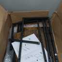 Furologee TV Stand, Small Media Console Table with 3Tier Storage Shelves, Industrial Entertainment Center for TVs up to 50 Inch, Television Stands for Living Room, Bedroom, Rustic Brown