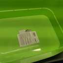Extra Large Cat Litter Box for Big Cats - High Sides & Low Enter Design, 23.43x16.73x8.46 Inches Spacious Anti-Spill Pet Toilet（Green）