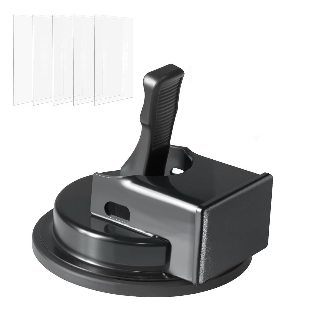 Heavy Duty Floor Gap Fixer Tool with 5pcs Nano Adhesive Pad, Ideal for Filling Gaps, Heavy Duty Suction Cup Plank Grabber for Vinyl, Wood, Laminate Floor, Black(No Hammer)