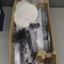 Torder Scrub and Steam Mop with 13 Accessories,Floor Scrubber Spin Mop for Hard Floors Deep Cleaning,Washable Mop Pads for Home,550ml Capacity,Chemical-Free Deep Clean & Sanitize with High Temperature (White)