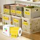 PARLAIM 2.25x1.25 Thermal Labels,1000 Labels Rectangular Direct Thermal Stickers Labels Roll Compatible Thermal Printer, Mailing Labels, Shipping Labels Self-Adhesive Direct Thermal Labels (Yellow)