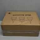 3-Light Bathroom Light Fixtures, 20" Brushed Gold Vanity Lights for Bathroom with Ribbed Clear Tulip Glass Shade, Vintage Wall Vanity Lighting Fixtures Over Mirror for Bathroom Living Room Hallway