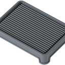 Booche Cat Ramp for Litter Box Elevated Litter Ramp for Cat Litter Boxes, Washable Easy Cleaning Litter Mat with Filter Function Steps Suitable for Small & Elderly Cats(14"x10"x2.5")