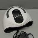 UV Gel Nail Lamp 120W LED Nail Light Fast Dryer for Gel Polish Curing with 4 Timers Portable Handle Large Space Automatic Sensor (White)