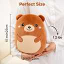 Bear Microwavable Heating Pad for Period Cramps, Cute Bear Plush, Weighted Stuffed Animal Warm Gifts for Kids Adults 10 Inch, 1.2 Lbs