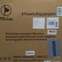 PJYuCien Dog Playpen, 8 Panels 24H Dog Pens Indoor with Bottom Pad, Metal Foldable Pet Puppy Exercise Fence Crate Kennel, Better for Small Animals,Grey