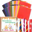 Nafziger 24 Pack 8x8 Inch Beeswax Sheets for Candle Making Kit Starter, Kids & Adults DIY Craft Gift