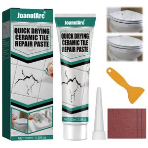 Tile and Granite Repair Kit, Marble Porcelain Stone and Quartz Countertops Repair Kit for Chips Dents Cracks Holes Scratch, Tile Repair Kit Fix Porcelain Stone Reattaches Other Hard Surfaces
