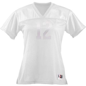 Augusta Sportswear Womens Stadium Replica Football Jersey (Large, White)