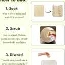 Natural Loofah Dish Sponge (Pack 30) Multipurpose Dish Sponges - 100% Biodegradable Compostable Dishwashing Scouring Pad Zero Waste (2.75" x 2.75" Each)