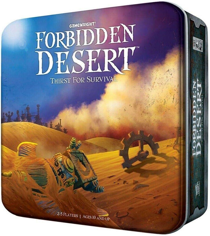 Gamewright - Forbidden Desert Cooperative Survival Adventure Board Game for 2-5 Players  Family Strategy for Ages 10+