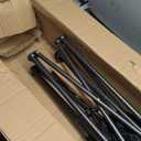 FUNDANGO Oversized Camping Chair for Adults,550lbs Heavy Duty Foldable Portable Lawn Chair with Padded Seat & Back, 4-can Cooler & Cup Holder, Carry Bag Included for Outdoor (Black/Grey) (21"D x 40.55"W x 38.6"H)