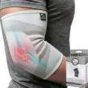Nordic Lifting Elbow Compression Sleeves (1 Pair) for Men & Women - Support for Golfers & Tennis Elbow - Weightlifting Brace for Elbow Tendonitis, Workout Sleeve for Arm & Joint Recovery (Small, Frost White)