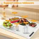 Warming Mat for Food, Food Warming Mat, Food Warmers for Buffet Party and Home Daily Use, Electric Warming Tray, Touch Control, LED Screen, Portable Design