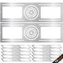 New Construction Mounting Plate, 3-4-6 Inch, LED Recessed Lighting Housing Kits, Flat Steel Rough in Bracket Fixture for LED Light Bar, 12PC Shallow Recessed Lighting Housing Plate (Silver)