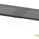 Expandable Stackable Adjustable Shoe Rack Pantry Shelf for Kitchen Cabinets Counter Shelves Countertop Cupboard Storage Solution, Sturdy Heavy-Duty Metal Construction(1Pack/Black/Medium)