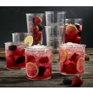Mason Craft & More 8 Piece Glass Drinkware Set of Tall and Short Tumblers Set