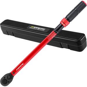 ATsafepro 3/4 Torque Wrench,3/4 Drive Torque Wrench-30-350 Ft-Lb(40.7-474.3Nm) Dual Scales,Precision Instruments Torque Wrench Pre-Calibrated Accuracy+-3%,48-Tooth Dual-Direction for Auto & Machinery