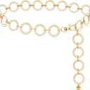 LIMHOO Metal Waist Chain for Women Chunky Belly Link Chain Belt for Dresses (L)