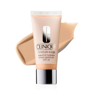 Clinique Moisture Surge Sheertint Hydrator Hydrating Tinted Moisturizer Broad Spectrum SPF 25 With Hyaluronic Acid + Aloe Water For All Skin Types | Sheer Coverage, Natural Finish (AB Light 02)