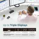 Kensington SD4760P 11-in-1 USB-C Docking Station Triple Monitor DisplayLink Docking Station, 3xHDMI, 100W Charging for Laptop, 6xUSB A, Ethernet, Audio, for Mac and Windows Driver Require K33622NA