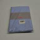 maxmill Checkered Rectangle Dining Room Tablecloth Water Resistance Wrinkle Free Spillproof Heavy Weight Gingham Plaid Table Cloth for Banquet Parties Holiday Dinner, 60 x 84 Inch Light Blue White
