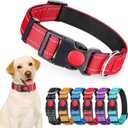 Sweetude 6 Pack Reflective Dog Collar with Safety Locking Buckle Soft Padded Breathable Nylon Pet Collar Adjustable Puppy Collar for Puppy Small Medium Large Dogs Cats6 Colors