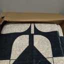 Latte&Fog 8x10 Area Rugs for Living Room, Large Vintage Washable Rug, Boho Non Slip Low Pile Carpet for Indoor Bedroom, Dining Room, Office, Dorm, Classroom, Farmhouse and Kids Room - Black Beige