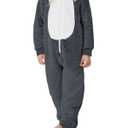 rrhss Boys Pajamas Flannel Hooded Rompers Long Sleeve Zip up Onesies