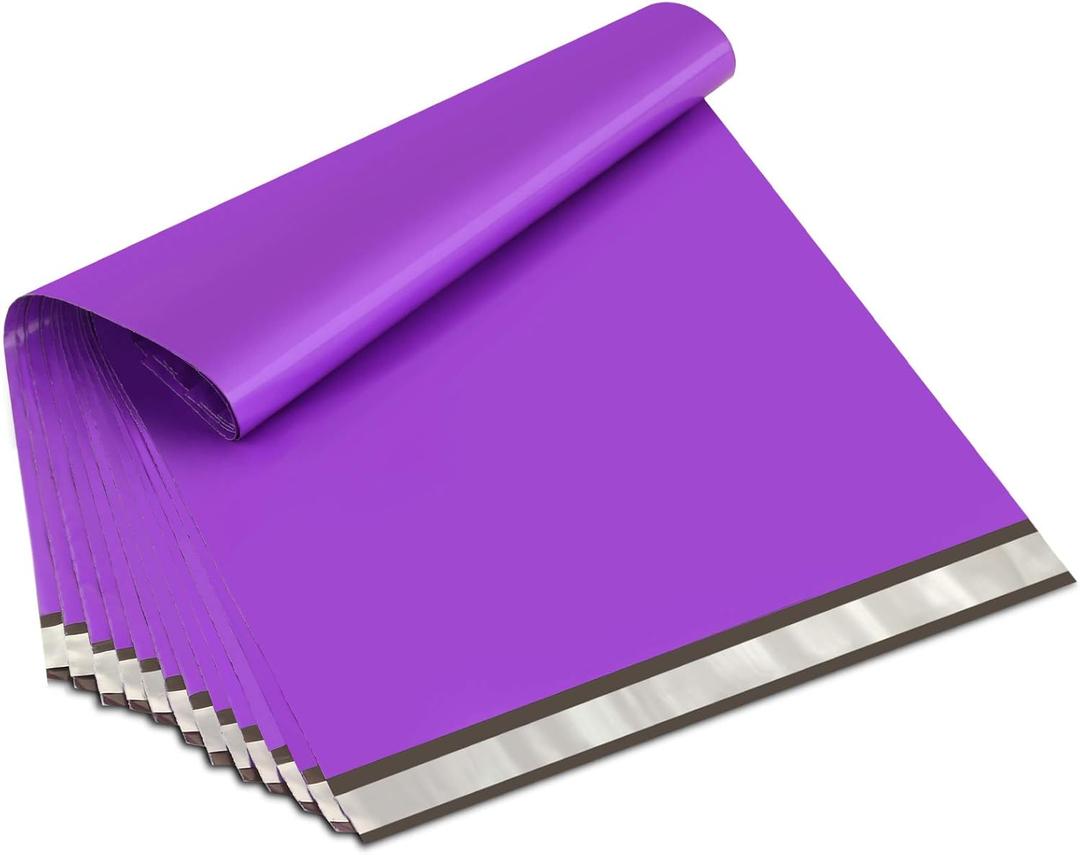 UCGOU Poly Mailers 19x24 Inch Purple 100 Pack Extra Large Shipping Bags Strong Thick Mailing Envelopes Self Seal Adhesive Waterproof and Tear Proof Boutique Postal for Clothing Quilt and More