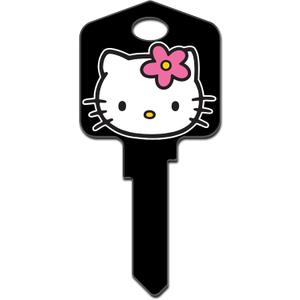 Hello Kitty Black Kwikset House Key (KW-SR2)