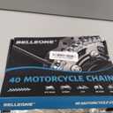 #40 Roller Chain - 10 Feet #40 Chain with 5 Connecting Links for Go Karts, Mini Bikes, Scooters, Motorcycles, Bycicles, ATV, MTV, Dirt Bike and Other Industrial Machinery - 240 Links