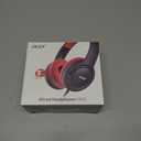 acer Kids Headphones - Over-Ear 85/94dB Volume Limiter, 3.5mm Jack Foldable Stereo Sound Headset for Toddlers Girls Boys Travel Learning Entertainment Tablet Kindle iPad PC Black Red, HK03