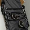 Dog Stroller for Large & Medium Dogs (20132 lbs), Pet Stroller for 2 Small Dogs with Adjustable Handle & Canopy, Sun Shades, Storage Organizer, Foldable & Ventilated,Black