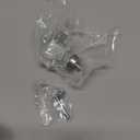 Amerock | Cabinet Knob | Clear/Satin Nickel | 1-3/8 inch (35 mm) Length | Glacio | 1 Pack | Drawer Knob | Cabinet Hardware