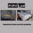 Priprilod Gray Cloth Driver Side Bottom and Foam Pad Cushion Replacement seat Cover Compatible with Dodge Ram 1500 2500 3500 1994 1995 1996 1997