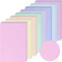 Geyoga 200 Sheets Colored Cardstock Paper Cardstock Starter Kit 4 x 6 Inch 190 GSM Thick Construction Paper Assorted Colors for Craft Scrapbook Party Supplies, 8 Colors(Sweet Color)
