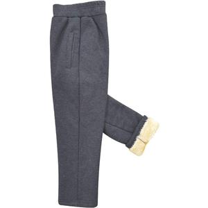 AMEBELLE Boys Girls' Winter Warm Jogger Pant Fleece Lined Elastic Waist Sweatpants (130, 5-6 Years, Dark Grey)