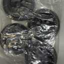 AMORIL RC Paddle Tires, 4PCS Off Road Snow Sand Rubber Tires Hexagon(Side to Side) 12mm Wheels Replacement for 1/10 Truck (Black) for RZ001, Part Number R11152