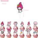 25Pack Melody Cake Toppers Cupcake Toppers,Melod Birthday Party Supplies Cake Decorations For the Melod party decoration