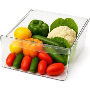Smart Choice 240530811 Refrigerator Crisper Drawer Bin – Clear, Impact Resistant Replacement Compatible with Frigidaire 240530811 240530801 240530803, Fits Select Frigidaire & Kenmore Models