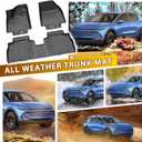 Powerty Floor Mats for 2024-2025 2026 Chevrolet Chevy Equinox EV Accessories (Non Fuel), All Weather Protection Anti-Slip and Waterproof Car Floor Liners for Equinox EV 3PCS