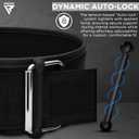 RDX Weight Lifting Belt - AUTO LOCK 4 Premium Adjustable Gym Belt for Olympic Cross Training - Support for Men Women Functional Fitness Workout - WOD Powerlifting Bodybuilding Weightlifting Deadlift (XL, Black)