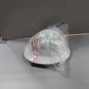 White Full Brim Hard Hat, OSHA Approved Construction Helmets for Men, 4-Point Adjustable Suspension, ANSI Z89.1