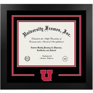 Campus Images NCAA unisex Modern (8.5X11, Black & Red)