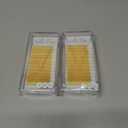 2 x Colored Lash Extensions Easy Fanning Mixed Tray 10-17mm (Yellow Gold)