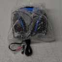 Ozeino Gaming Headset for PC, Ps4, Ps5, Xbox Headset with 7.1 Surround Sound, Gaming Headphones with Noise Cancelling Mic RGB Light Over Ear Headphones for Xbox Series X/S, Switch-Blue