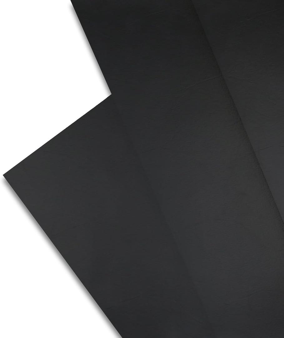 Majestic Giftware PVC Faux Leather Fabric 8 Yard (CFE27-54X288)| Black Synthetic Vinyl Faux Leather Sheets by The Yard for DIY Crafts, Upholstery | Waterproof & Easy to Clean - 54" X 288"