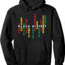 Black History Month Apparel Powerful Leaders Men Women Pullover Hoodie, XL